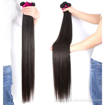 In Stock Double Weave 40 Inch Cambodian Human Hair Straight Bundles Vendors Cuticle Aligned Remy Human Hair Extension Products